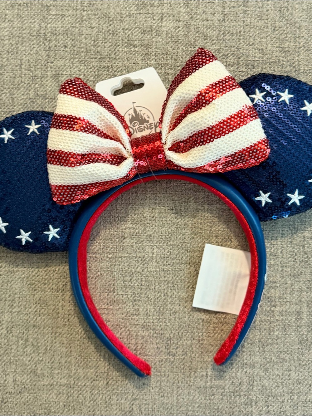 NWT Minnie Mouse America Ears 4th of July